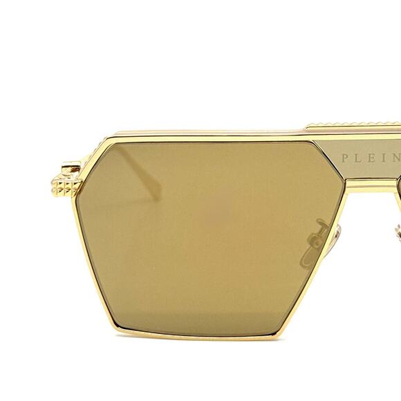 New, PHILIPP PLEIN Sunglasses Plein Stud SPP076V Col.400G Authentic - Picture 4 of 11